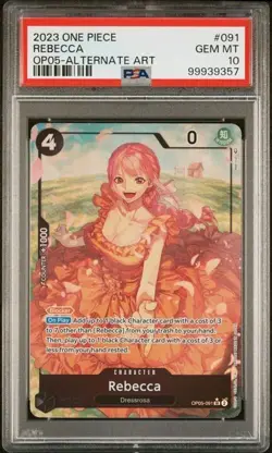 PSA 10 Rebecca Alt Art Awakening of the New Era English OP05-091 One Piece - Image 1