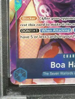 One Piece 2022 OP01 ENG Boa Hancock #078 Alt Art PSA 9 - Image 5