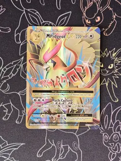 Holo Pokemon TCG M Pidgeot EX Full Art Ultra Rare Card 105/108 XY Evolutions - Image 1