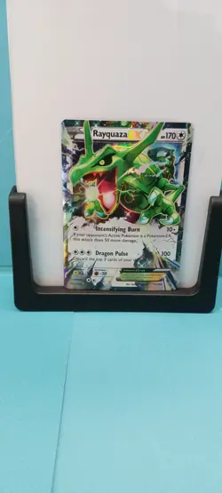 Pokemon TCG Rayquaza-EX Roaring Skies Holo Rare Card 75/108 NM Condition - Image 1