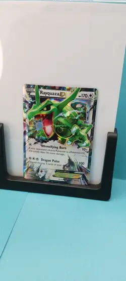 Pokemon TCG Rayquaza-EX Roaring Skies Holo Rare Card 75/108 NM Condition - Image 2