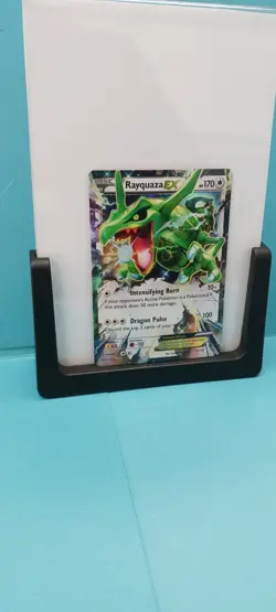 Pokemon TCG Rayquaza-EX Roaring Skies Holo Rare Card 75/108 NM Condition - Image 3