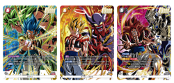 Dragon Ball Super Card Game Fusion World Gogeta Pack FP-079,080,081+2 cards - Image 1