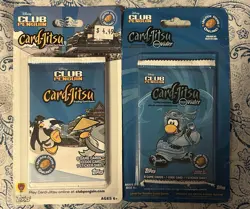 Lot of 2 Sealed Topps Disney Club Penguin Card Jitsu Booster Blister Packs - Image 1