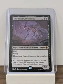 Ebondeath, Dracolich Adventures in the Forgotten Realms Borderless Regular Card - Image 1