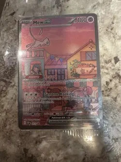 Pokemon Mew ex SVP 053 Promo Full Art Holo Card Psychic Basic 180 HP - Image 1