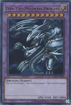 Yugioh - Blue-Eyes Ultimate Dragon - Ultra Rare NM - Free Holo Card - Image 1