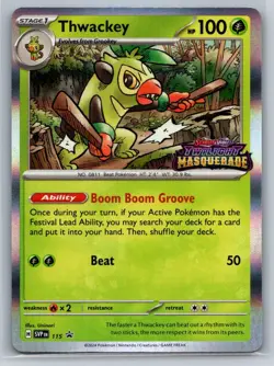 SV: Scarlet & Violet Promo Cards #115 Thwackey Promo,Holo - Image 1