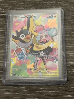 Iono’s Wattrel Illustration Rare Pokemon Card 231/217 Ascended Heroes - Image 1