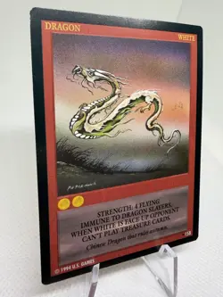 White #158 - Wyvern CCG Trading Card (US Games TCG, 1994) Limited, Rare Dragon - Image 2