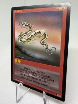 White #158 - Wyvern CCG Trading Card (US Games TCG, 1994) Limited, Rare Dragon - Image 5
