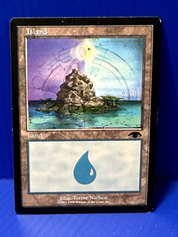 MTG Island Guru Lands Magic the Gathering 1999 Promo Rare - Image 1
