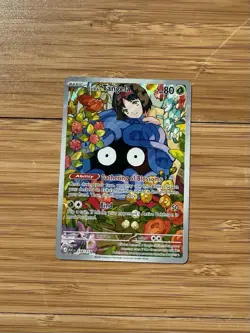 Pokemon Erika's Tangela Full Art Holo Scarlet & Violet 218/217 Grass Basic Card - Image 3