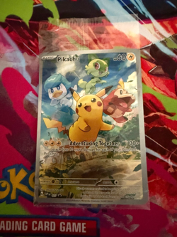 Pikachu 027 Sv:Scarlet & Violet Promo Cards Holo SEALED - Image 1