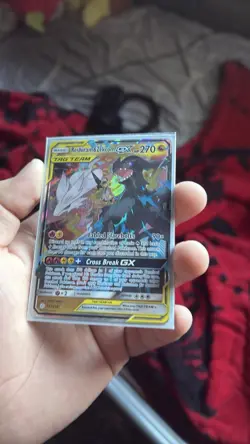 Pokemon GX/EX Tag Team Holo Card Lot - Reshiram & Zekrom, Muk, Eevee, Snorlax - Image 1