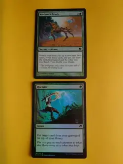 Green foil x2 Reclaim - origins & Kodoma's Reach Magic the Gathering 2 Card. - Image 1