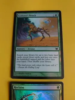 Green foil x2 Reclaim - origins & Kodoma's Reach Magic the Gathering 2 Card. - Image 3