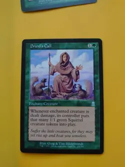 Druid's Call. Enchant Creature Odyssey Magic the Gathering Card. - Image 1