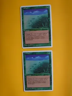 Lifelace x2 4th Edition Interrupt Magic the Gathering Card. Old Vintage - Image 1