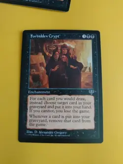 Forbidden Crypt. Enchantment Mirage. Old Vintage. Magic the Gathering Card. - Image 2