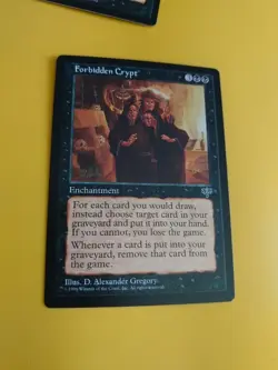 Forbidden Crypt. Enchantment Mirage. Old Vintage. Magic the Gathering Card. - Image 3