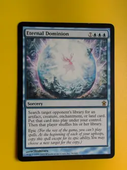 Eternal Dominion. Rare Sorcery Saviors of Kamigawa Magic the Gathering Card. - Image 2