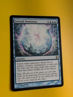 Eternal Dominion. Rare Sorcery Saviors of Kamigawa Magic the Gathering Card. - Image 3