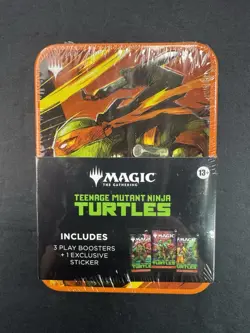 Magic: The Gathering Teenage Mutant Ninja Turtles Tin 3 Boosters (Michelangelo) - Image 1