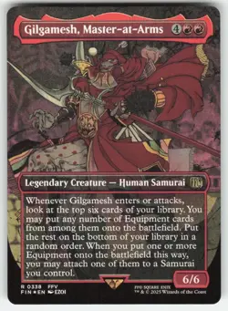 Gilgamesh, Master-at-Arms (Borderless) Foil 338 R FINAL FANTASY Near Mint - Image 1