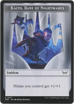 Kaito, Bane of Nightmares (Emblem) - Duskmourn: House of Horrors - Image 1