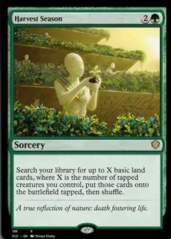 Harvest Season Light Play, English Magic the Gathering MTG Starter Commander Dec - Image 1