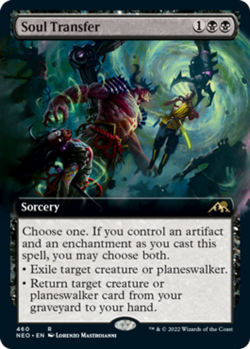 [4x] Soul Transfer - Extended Art Near Mint, English NEO Extras MTG Magic - Image 1
