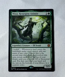 MTG - Nissa, Resurgent Animist - Legendary Creature- MAT #22 - Mythic -NM - Image 1