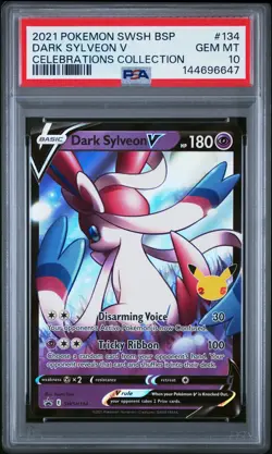 Dark Sylveon V SWSH134 Celebrations Collection Pokemon PSA 10 *647 - Image 1