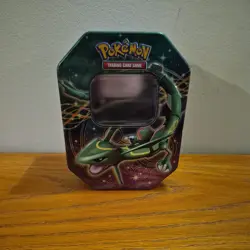 Pokemon Rayquaza Tin Empty 2012 Black & White - Image 1