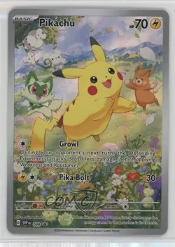 Pikachu (Paldea Adventure Chest) Holo Pokemon Scarlet & Violet Black Star Promo - Image 1