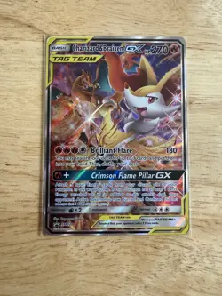 Pokemon Charizard & Braixen GX SM230 SM TAG TEAM Promo Holo 270 HP Card - Image 1