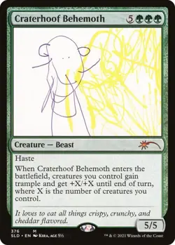 Craterhoof Behemoth (376) Secret Lair Drop Regular, Near Mint - Image 1