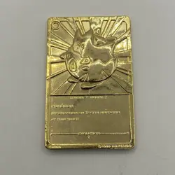 Pokemon Togepi Burger King 23k Gold Plated Trading Card 1999 Nintendo w/Case - Image 2