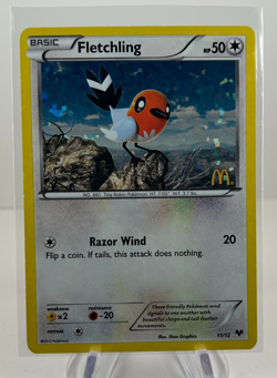 Pokemon TCG Mcdonalds 2014 Fletchling 11/12 Holo Promo - Image 1