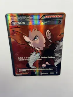 Pokemon TCG Lysandre 104/106 Full Art Trainer Ultra Rare Flashfire Holo HP - Image 5