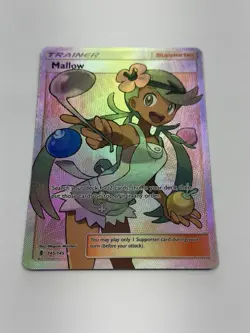 Pokemon TCG Mallow 145/145 Full Art Trainer Ultra Rare Guardians Rising Holo LP - Image 4