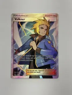 Pokemon TCG Volkner 156/156 Full Art Trainer Ultra Rare Prism Holo Near Mint - Image 1