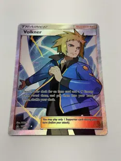 Pokemon TCG Volkner 156/156 Full Art Trainer Ultra Rare Prism Holo Near Mint - Image 4