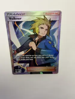 Pokemon TCG Volkner 156/156 Full Art Trainer Ultra Rare Prism Holo Near Mint - Image 5