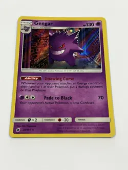 Pokemon TCG Gengar 38/111 Holo Rare Sun & Moon Crimson Invasion Near Mint - Image 4