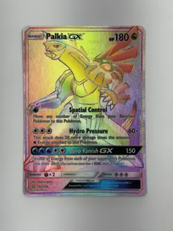 Pokemon TCG Palkia Gx 165/156 Secret Rare Ultra Prism Holo Sun & Moon Near Mint - Image 1