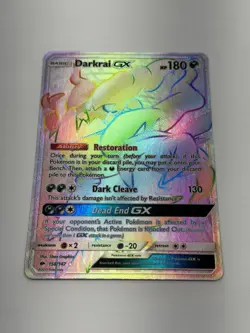 Pokemon TCG Darkrai Gx 158/147 Secret Rare Full Art Holo Burning Shadows NM - Image 4