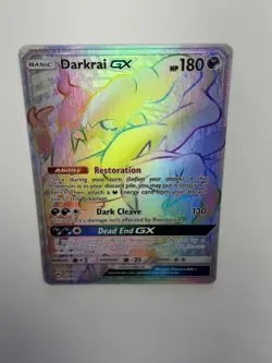Pokemon TCG Darkrai Gx 158/147 Secret Rare Full Art Holo Burning Shadows NM - Image 5