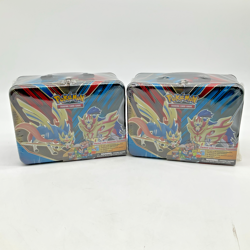 Lot of (2) 2020 Pokemon TCG Zacian Zamazenta Collector Chest Lunchbox Sealed - Image 1